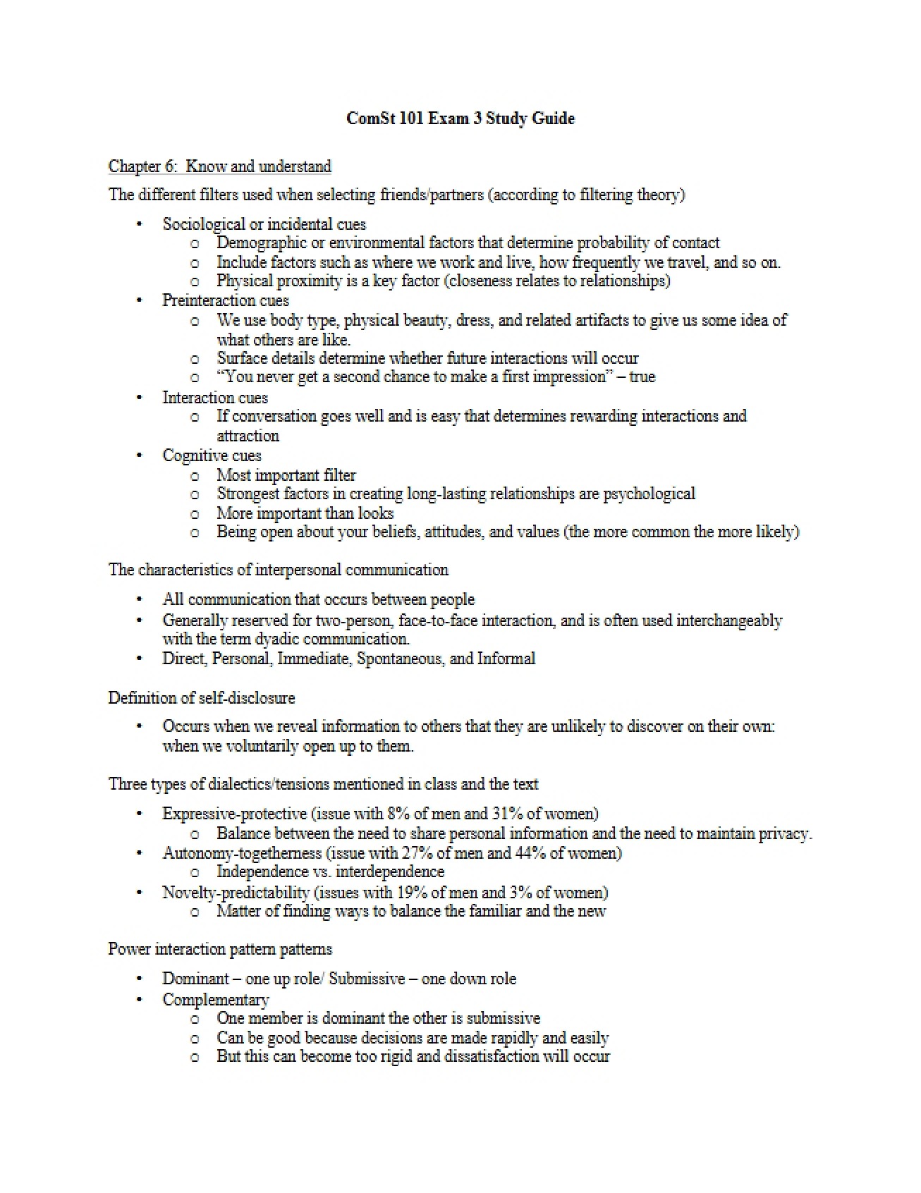 Preparatory Guide for the Third Communication Studies Exam