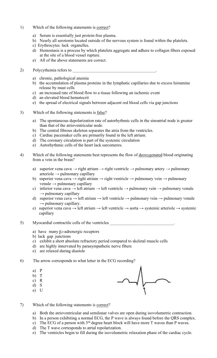 Key Statements on Blood Components and Hemostasis