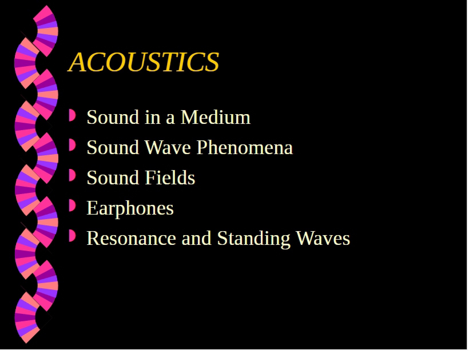 Acoustics Fundamentals