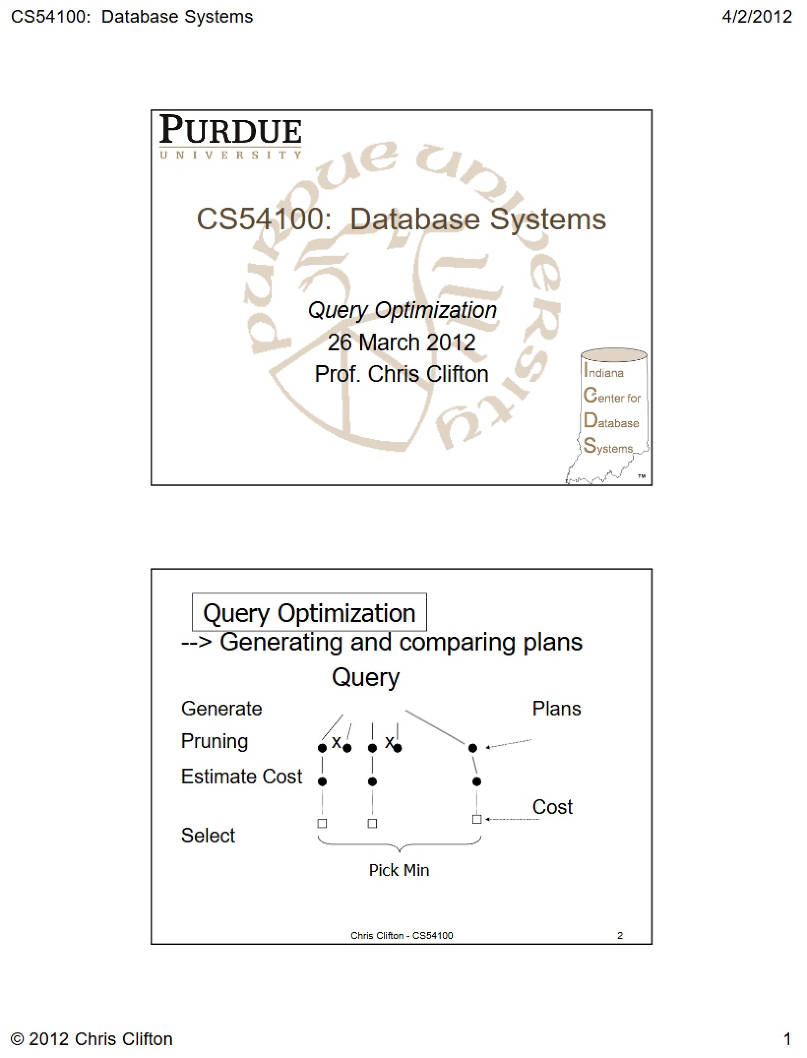 Systems for Databases