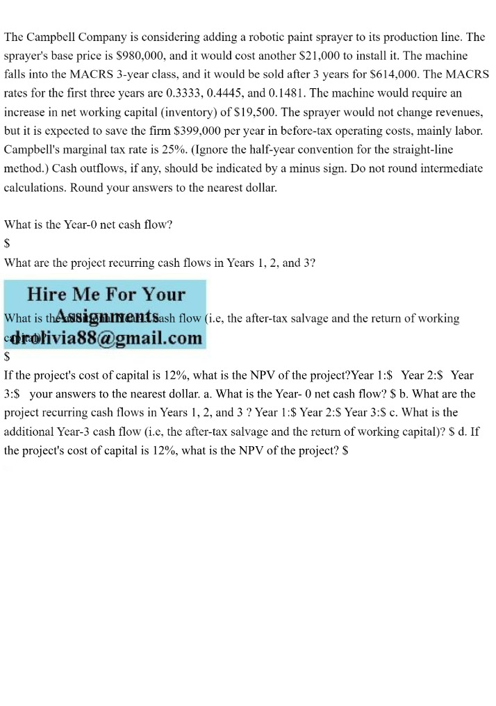 Net Cash Flow, Recurring Cash Flows, and NPV Calculations