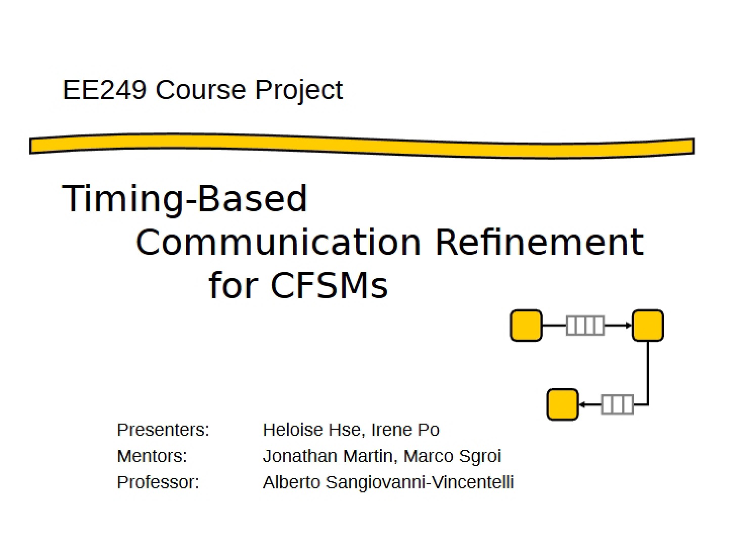 CFSM Refinement Using Timing-Based Communication