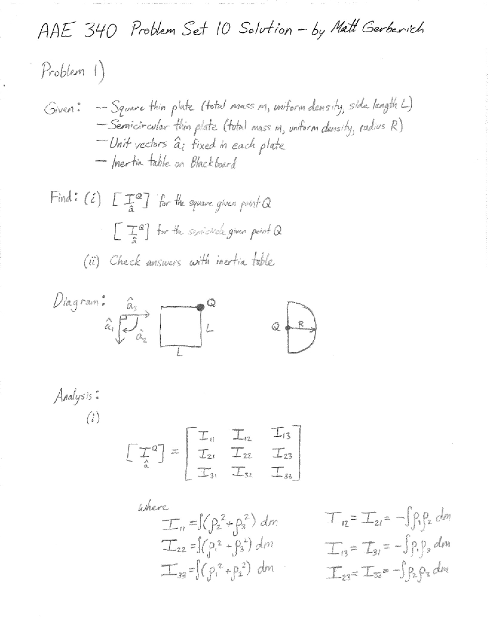 Fall 2013 Problem Set Ten