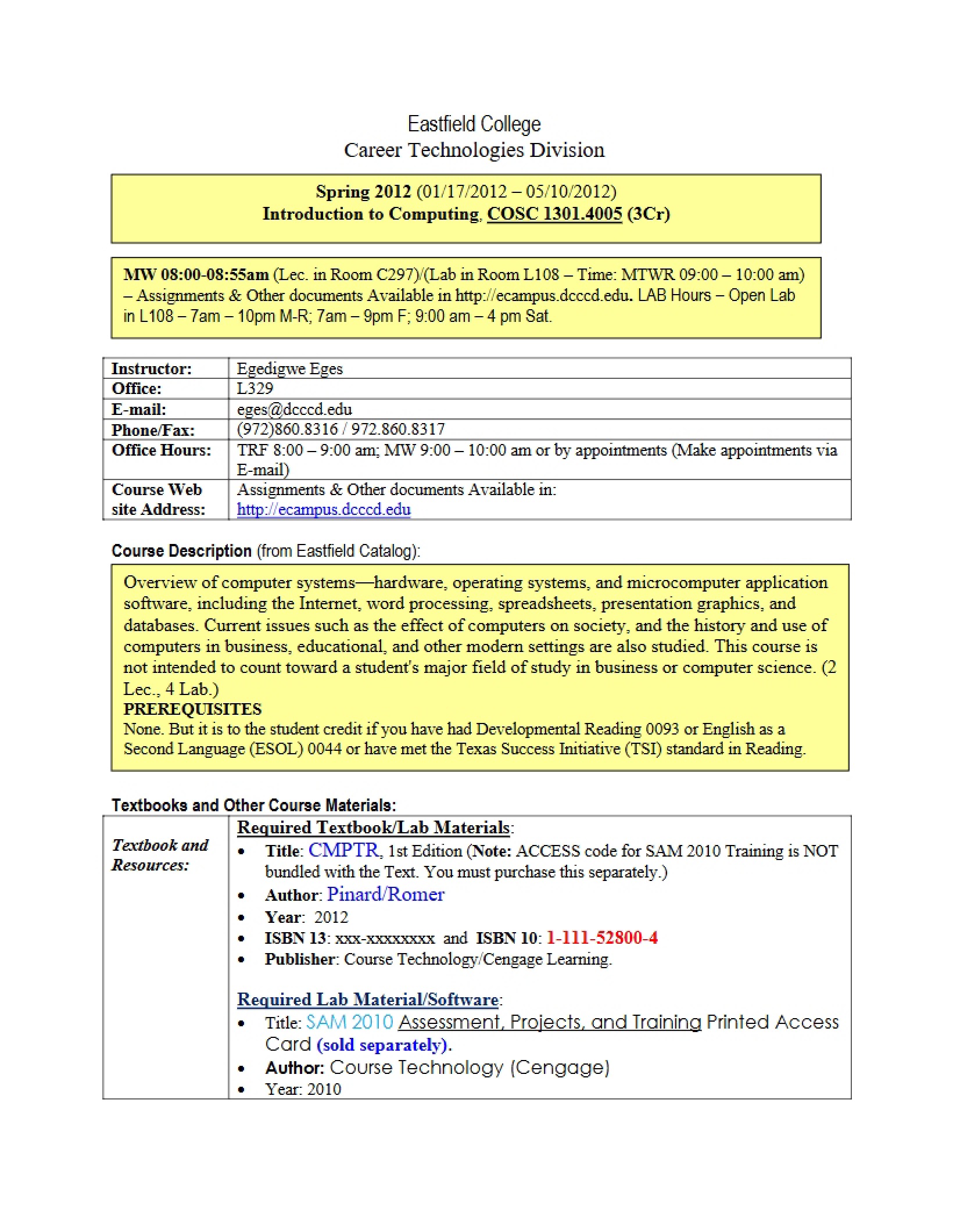 Syllabus