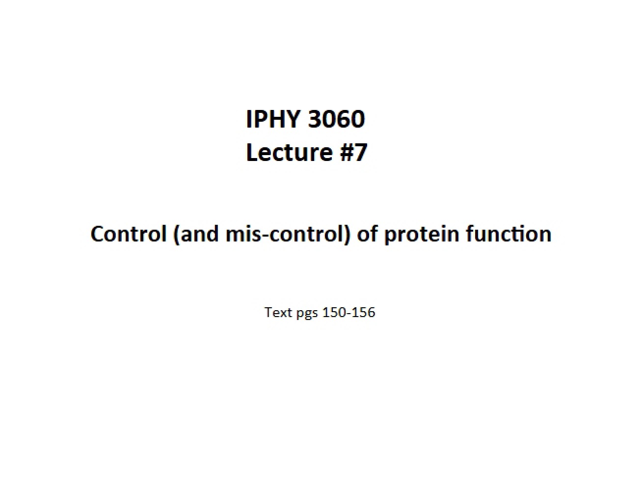 Seventh Lecture