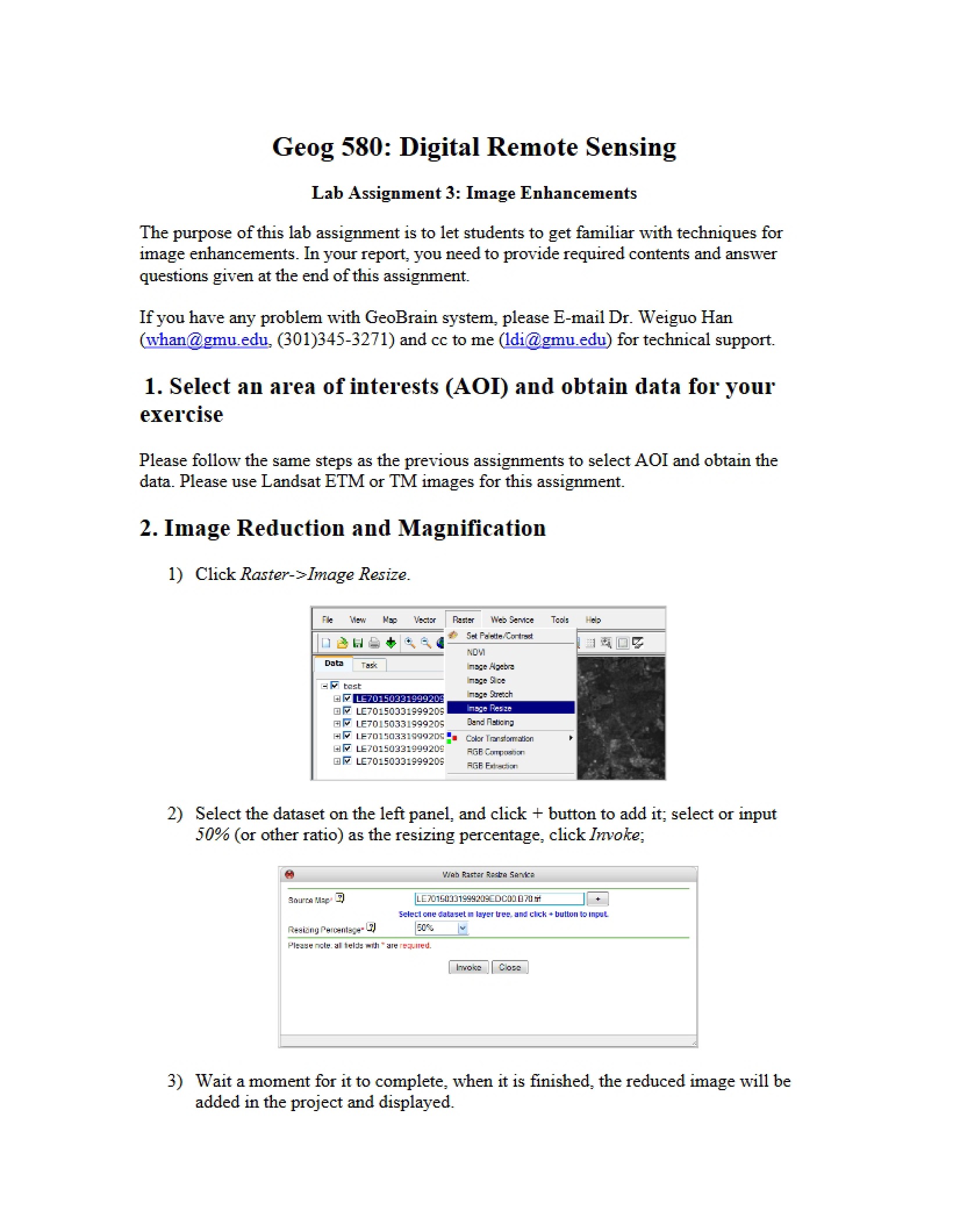 Image Enhancements Lab Assignment 3