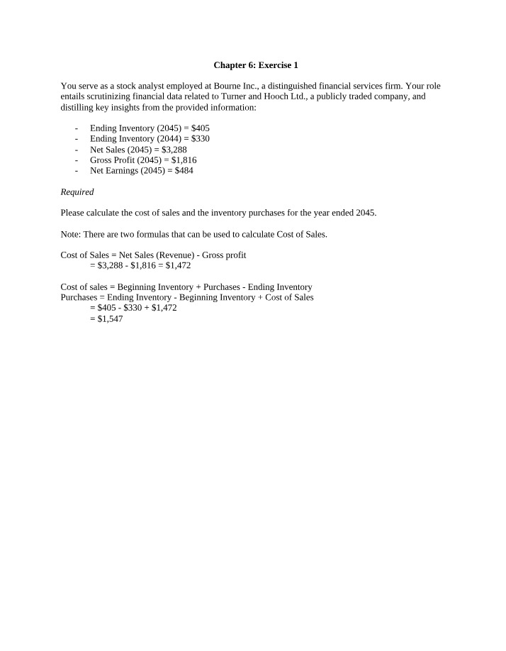 Exercise 1 - Chapter 6