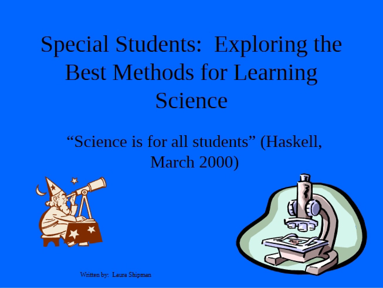 Best Methods for Special Students in Science