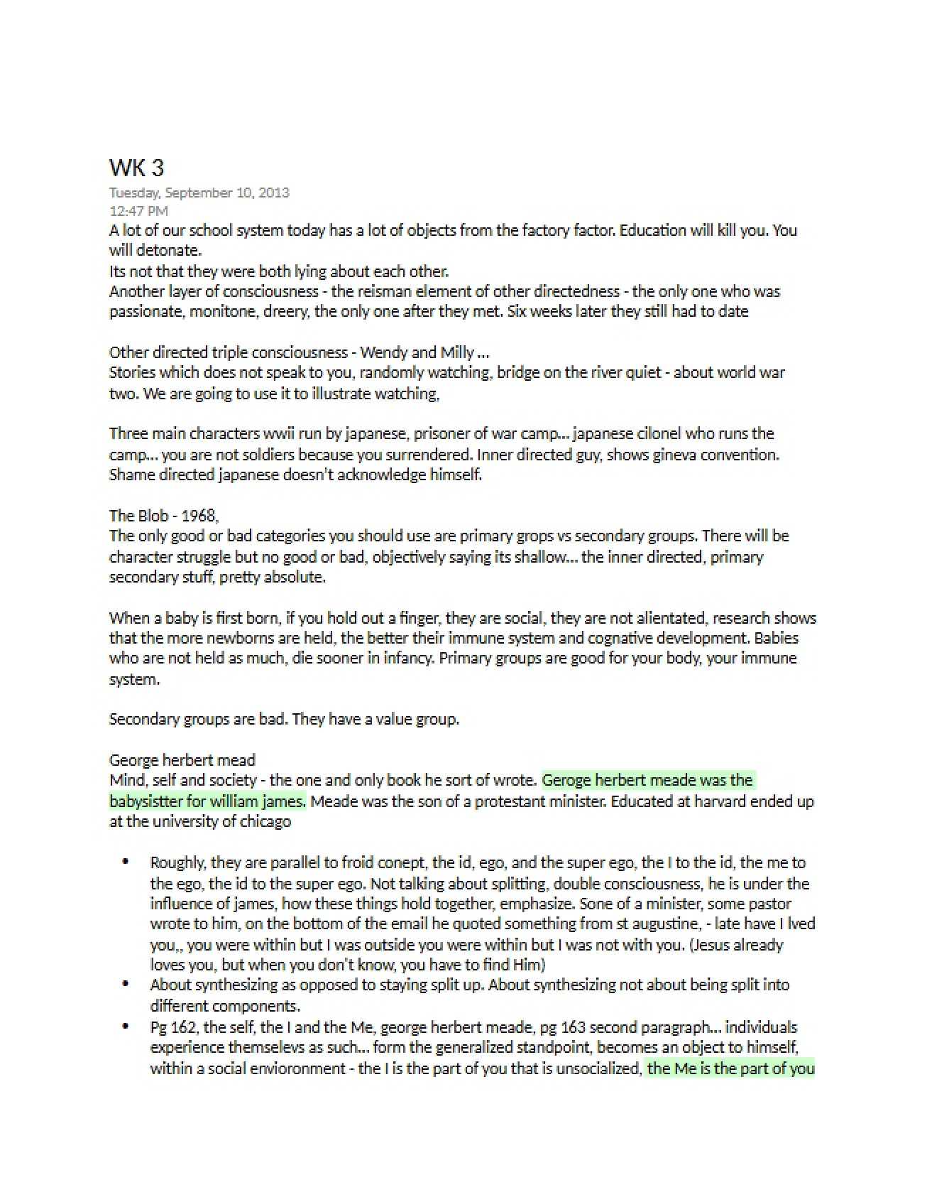 Contemporary Social Theory Week 3 Notes