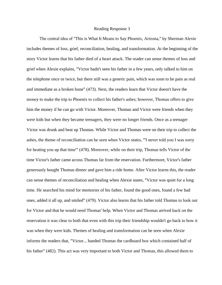 Response to Reading 3