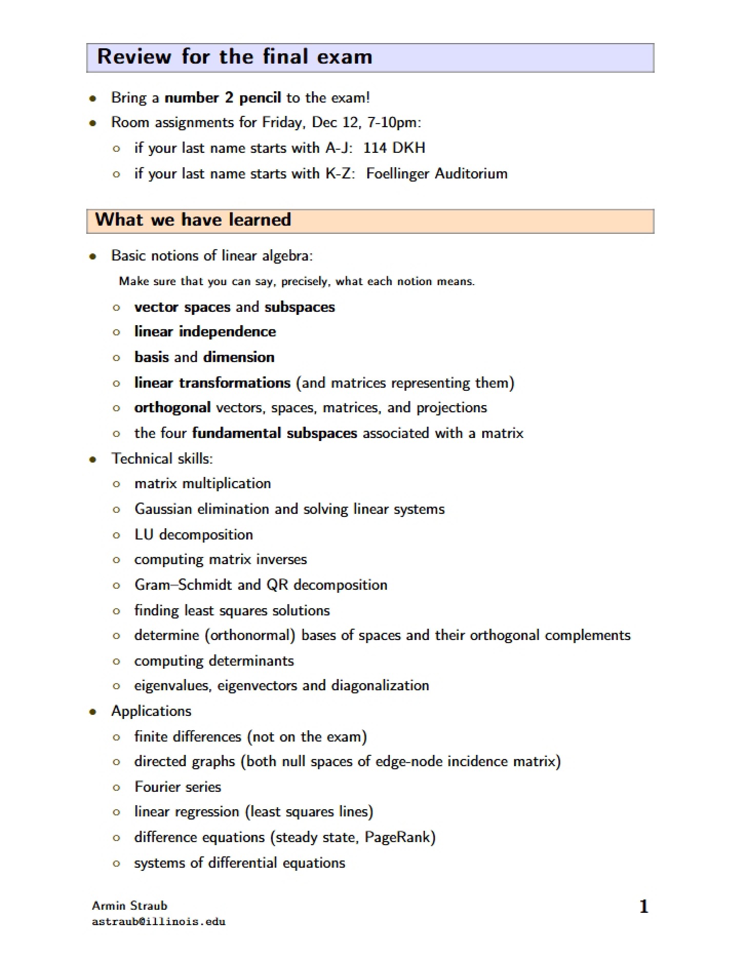 Lecture Notes 39