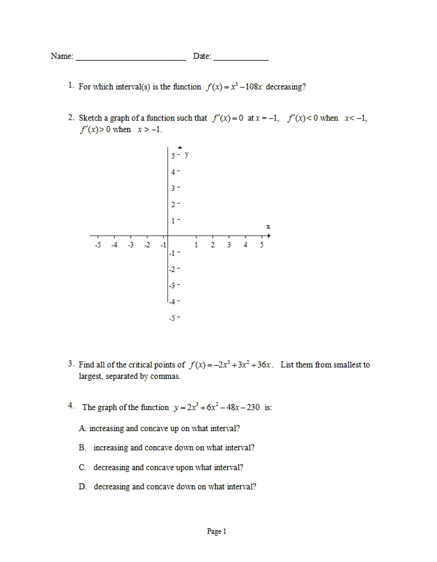Review for Exam 3 (Fall 2013)