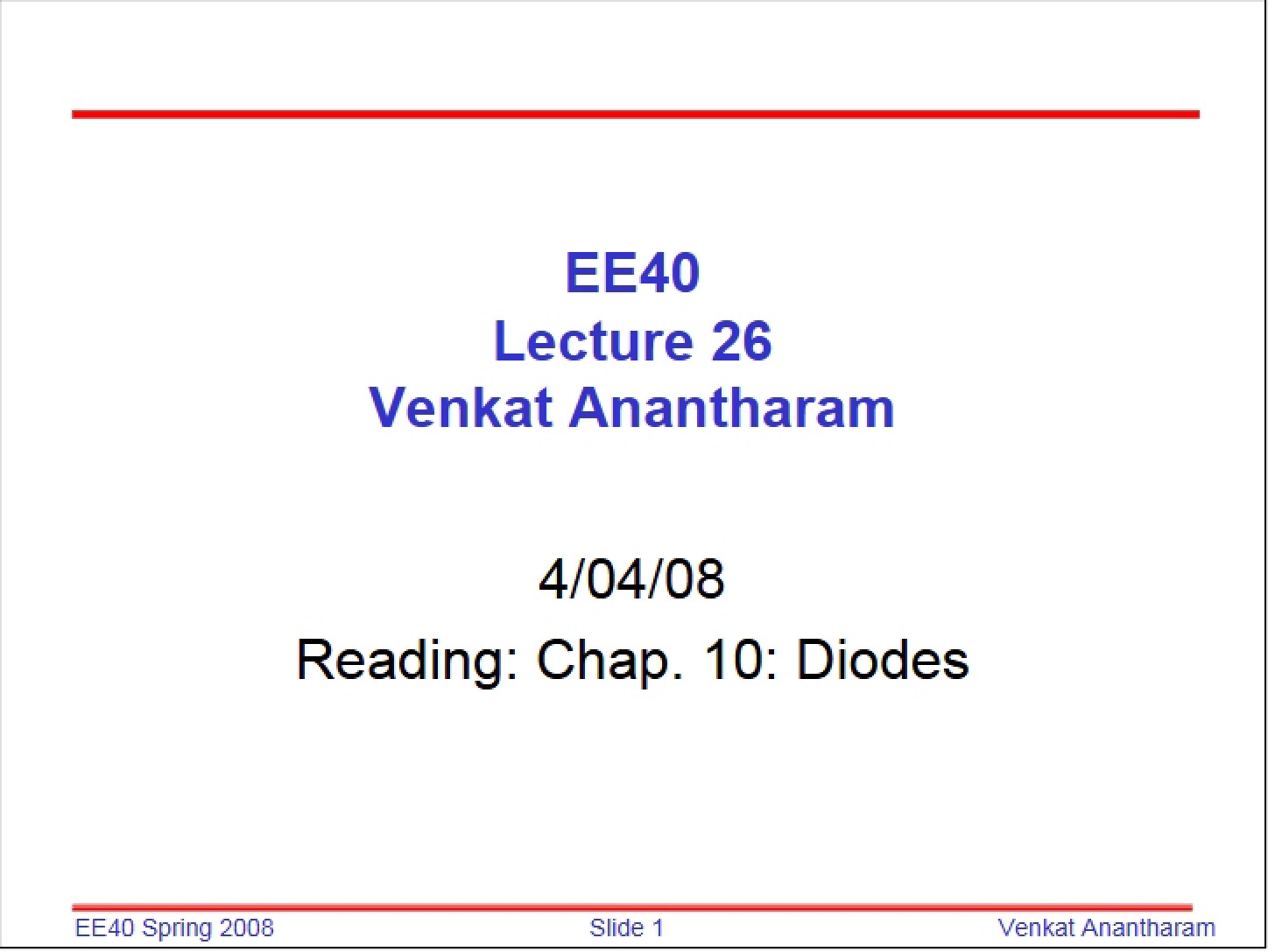 Diode Fundamentals
