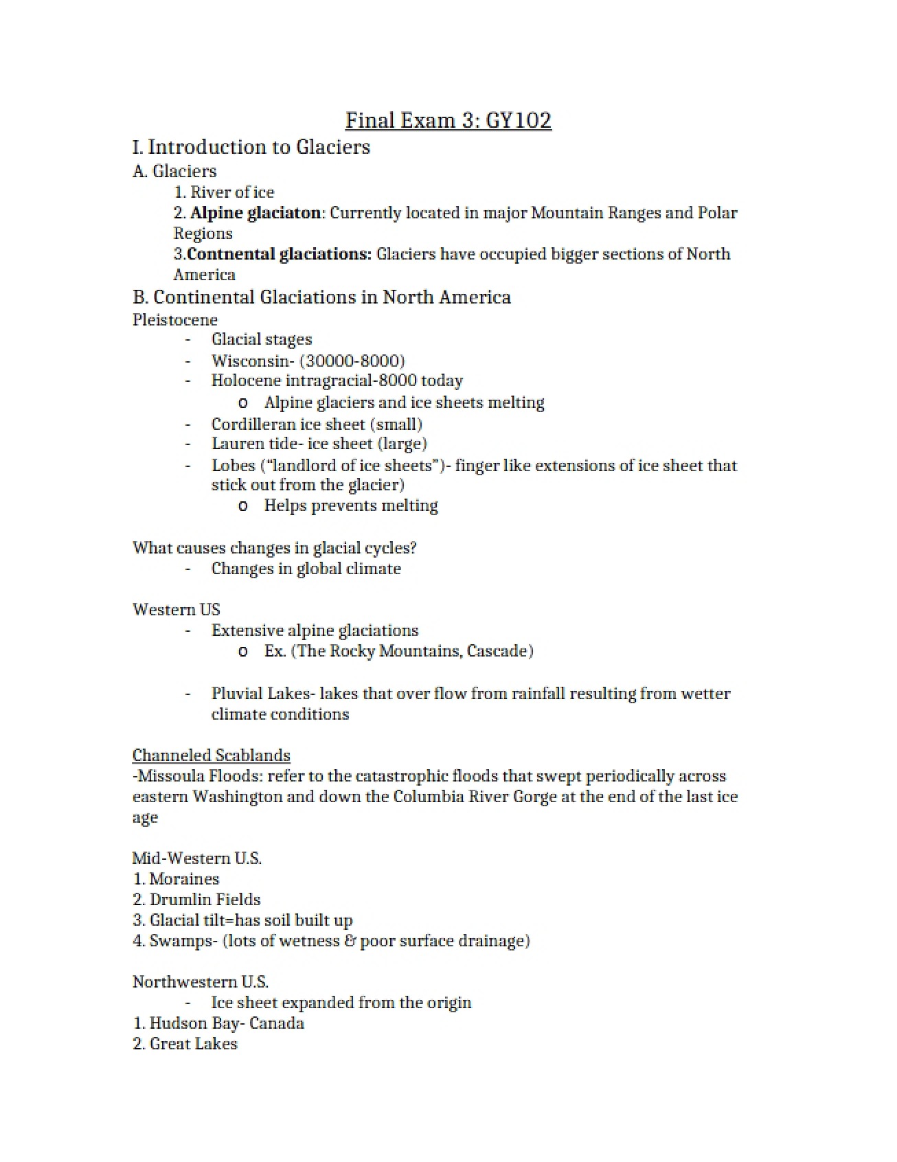 Third Final Exam