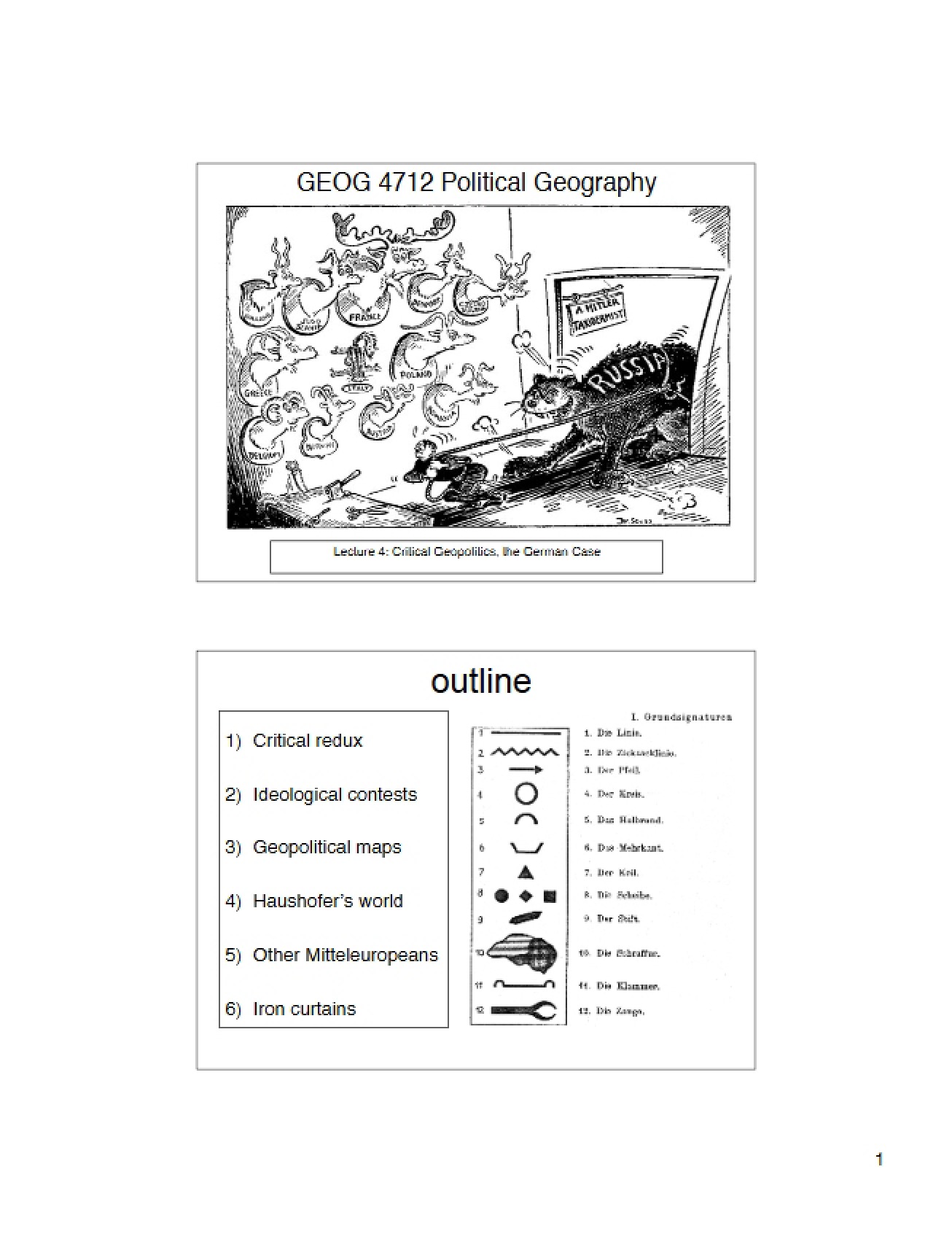 Class Notes for Political Geography