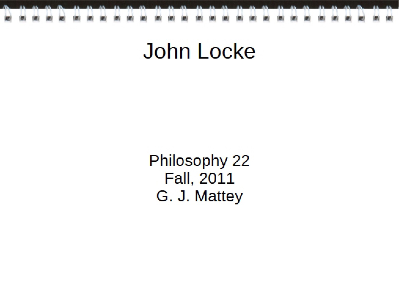 Study of John Locke