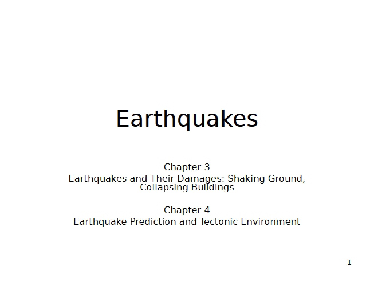 Presentation Natural Disaster Earthquake