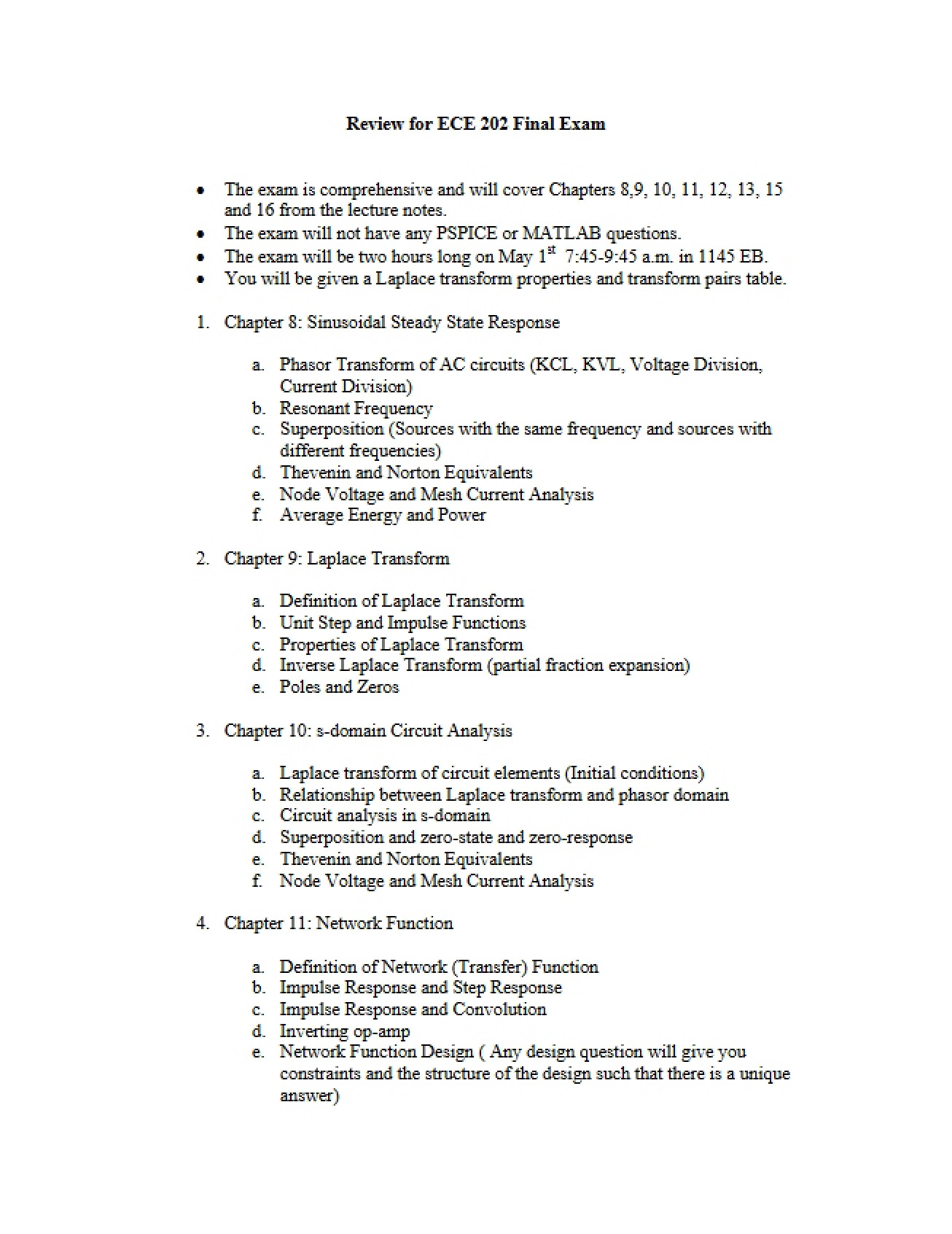 Final Examination