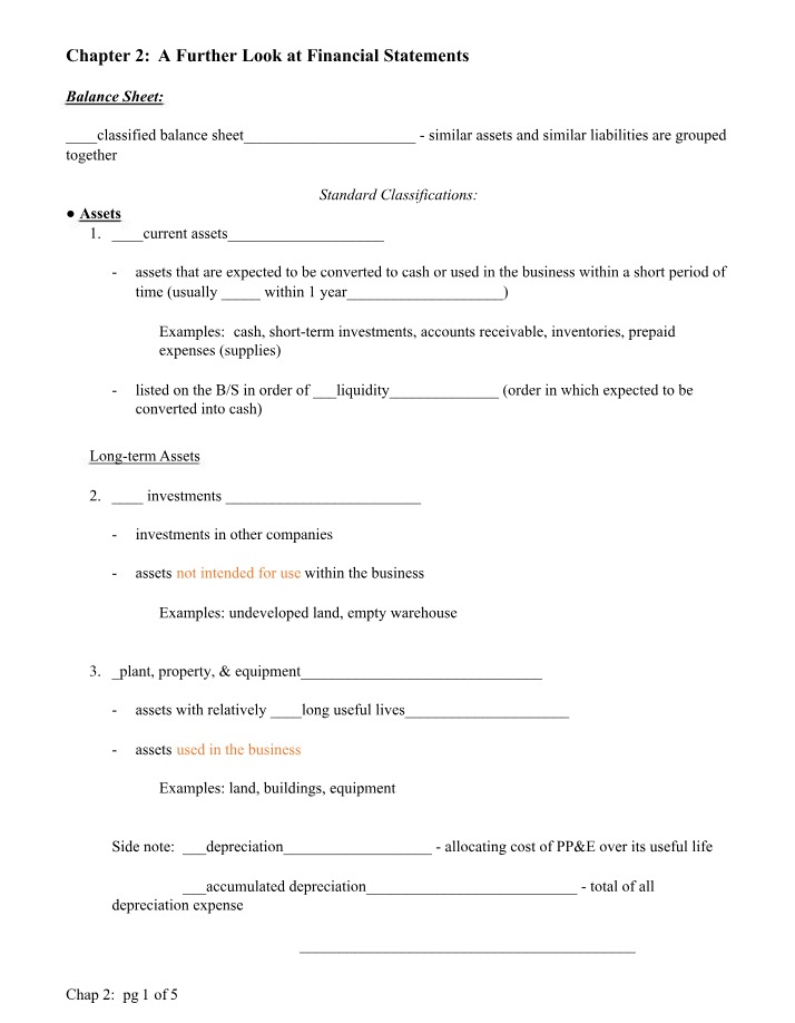 Handout for Chapter 2