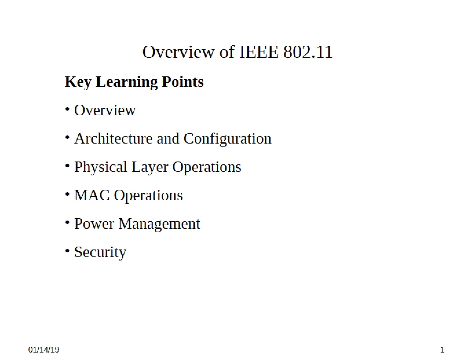 Guide for Study