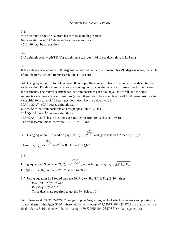 Chapter 3 POMR Solutions