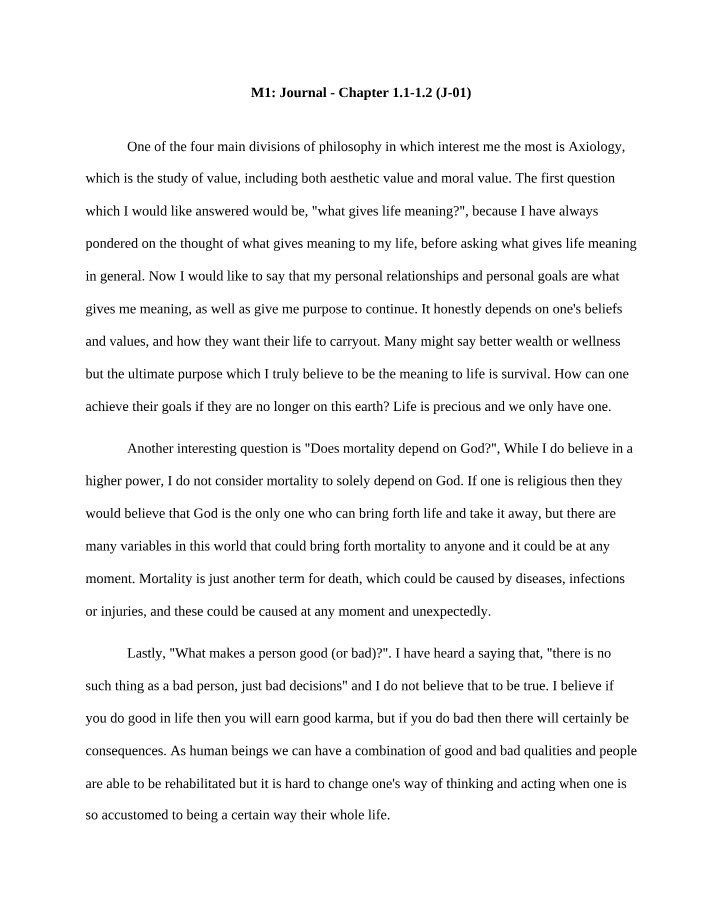 What Gives Life Meaning - Axiology in Philosophy