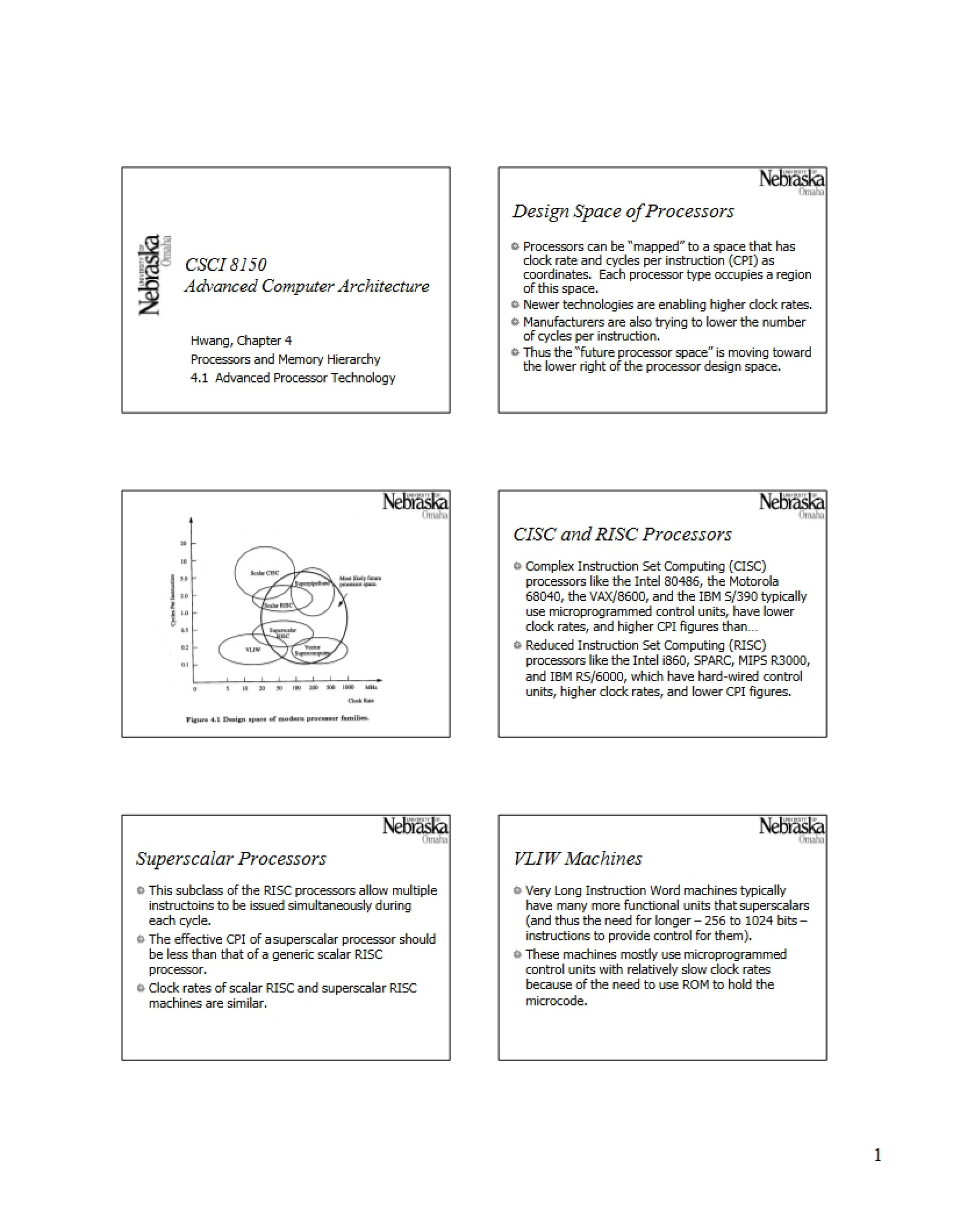 Memory Hierarchy and Processors