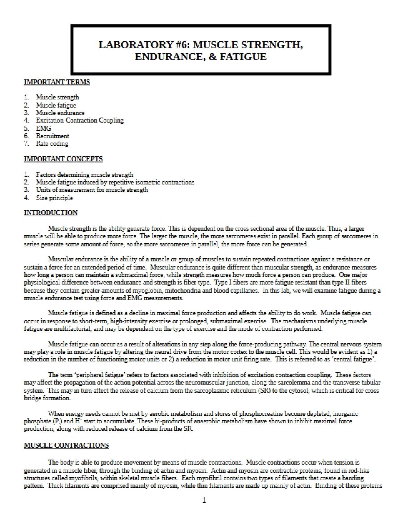 Adjusted Handout for Lab Six