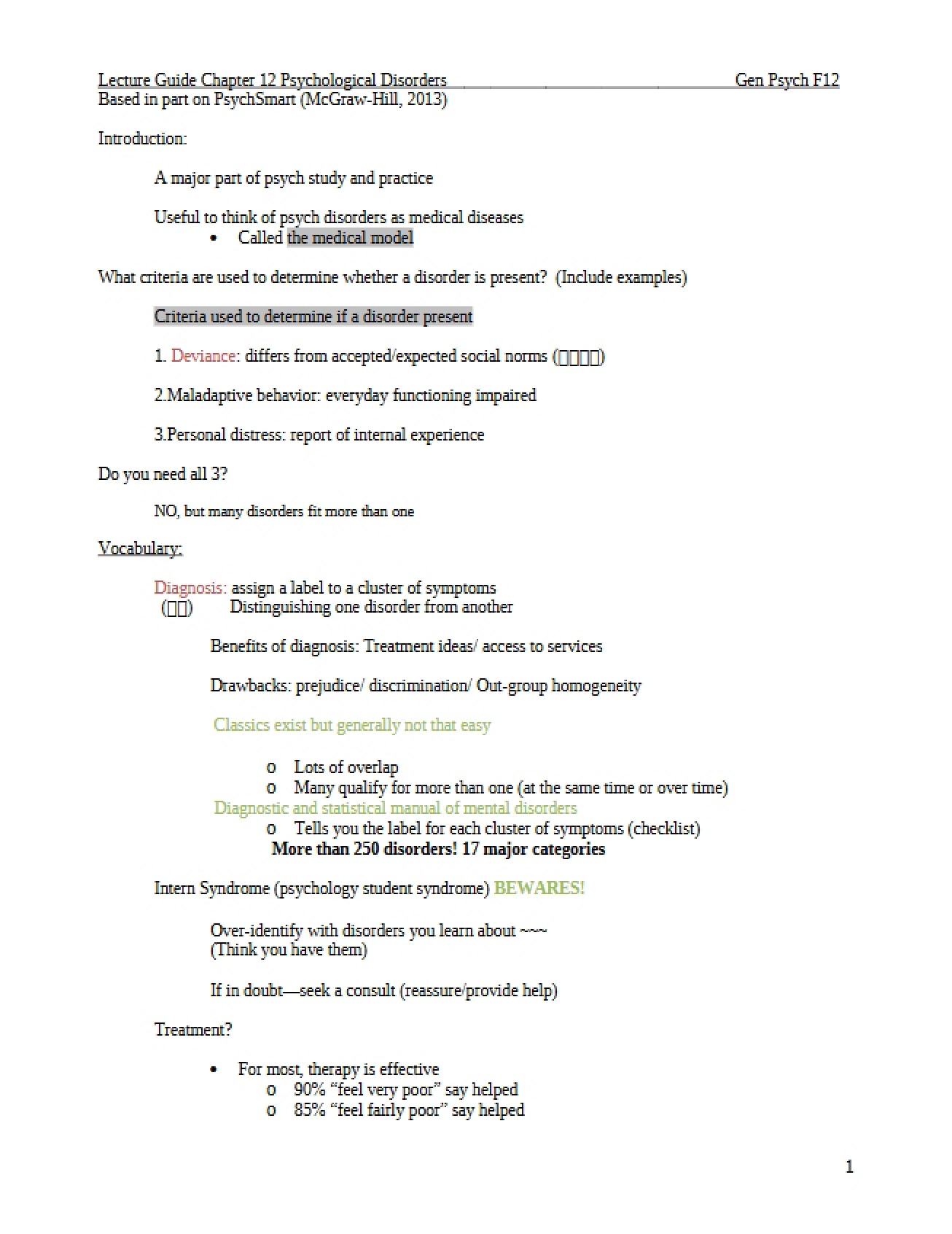 Chapter 12 Lecture Notes