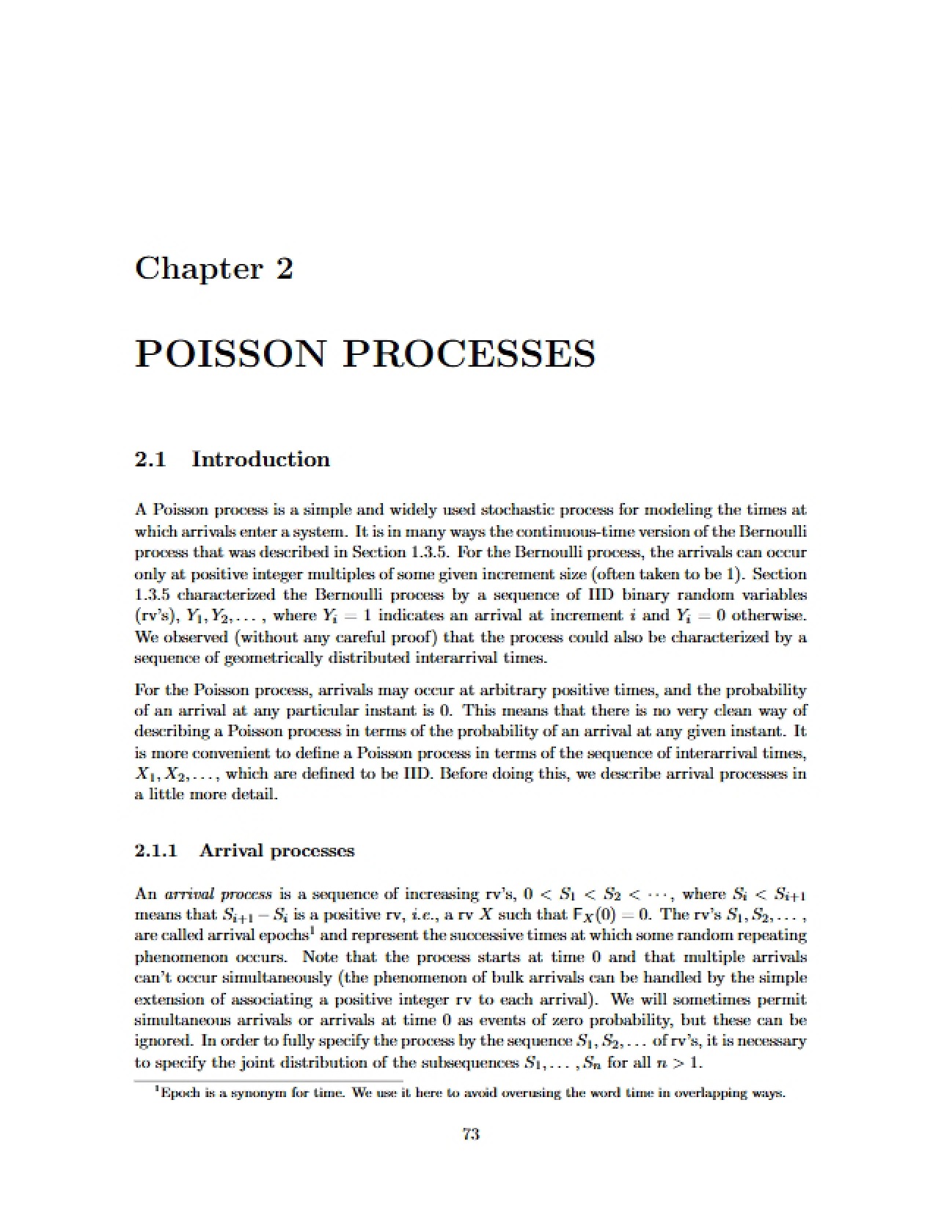 Processes: Poisson