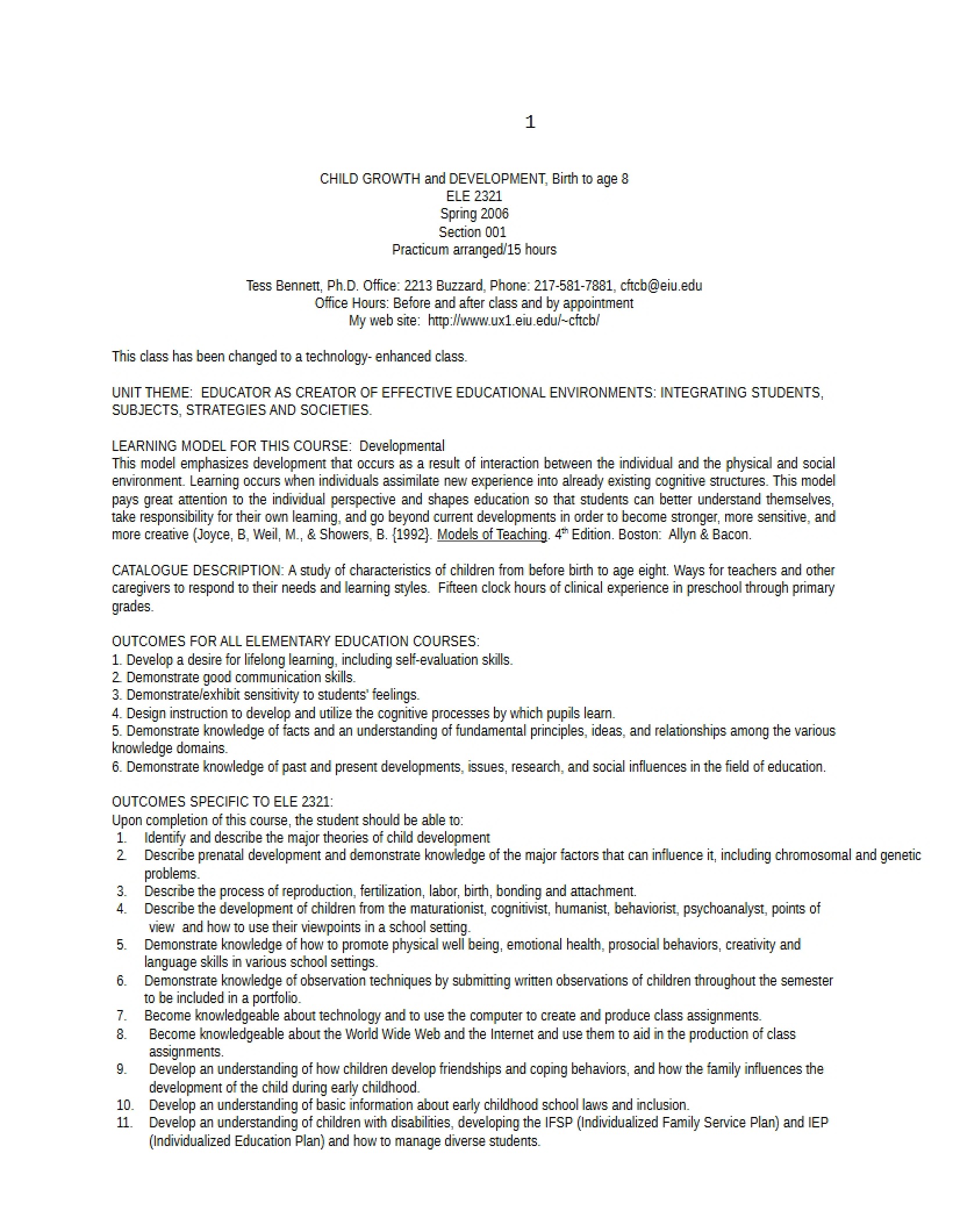 Syllabus - 7 Pages