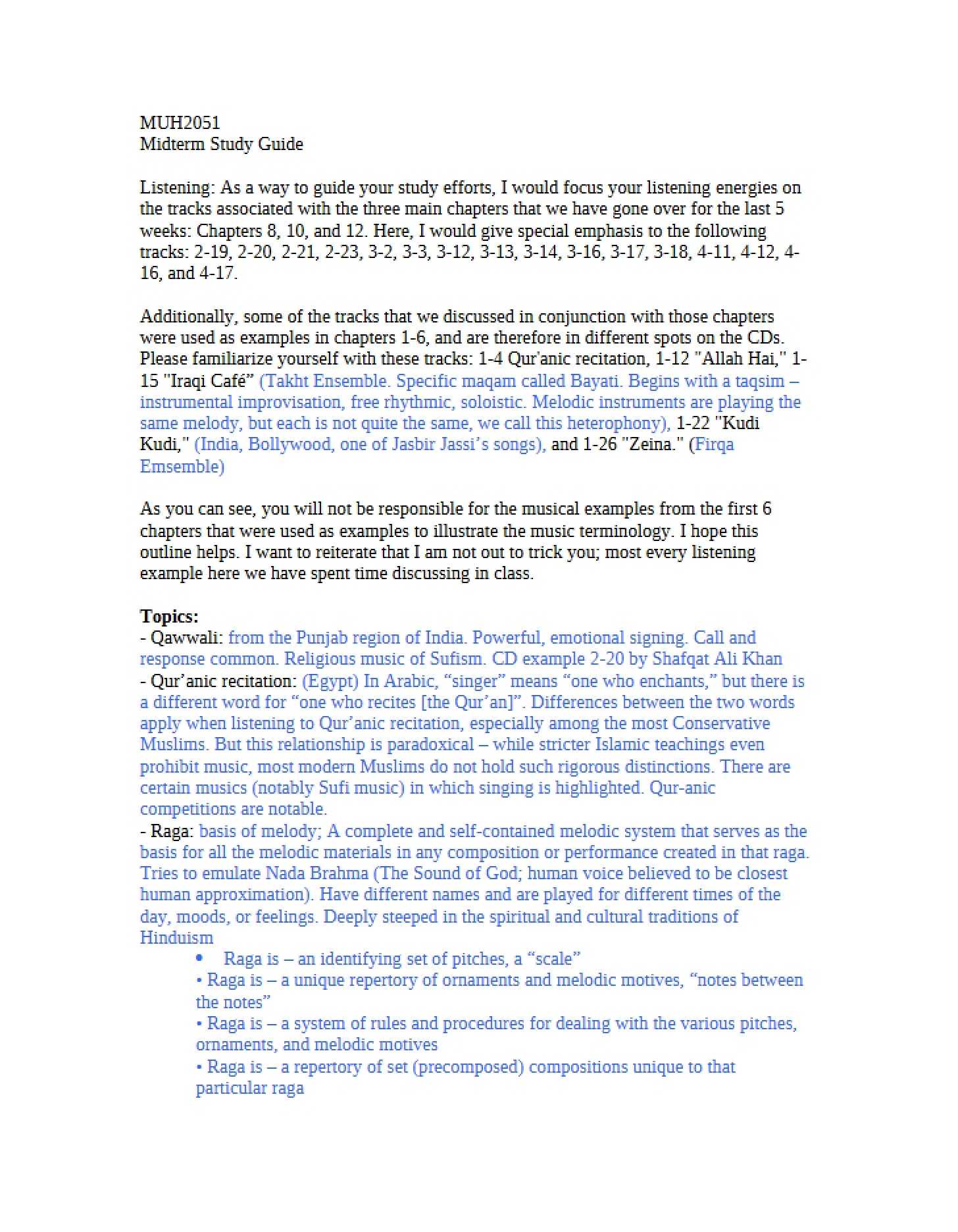 Midterm Review