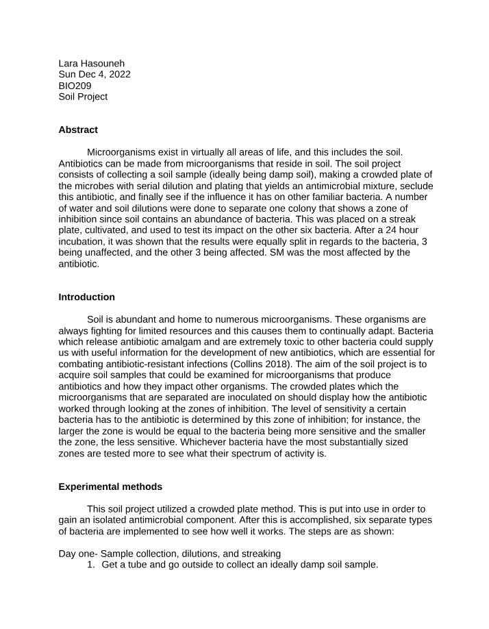 Soil Microorganisms - Antibiotic Production and Impact