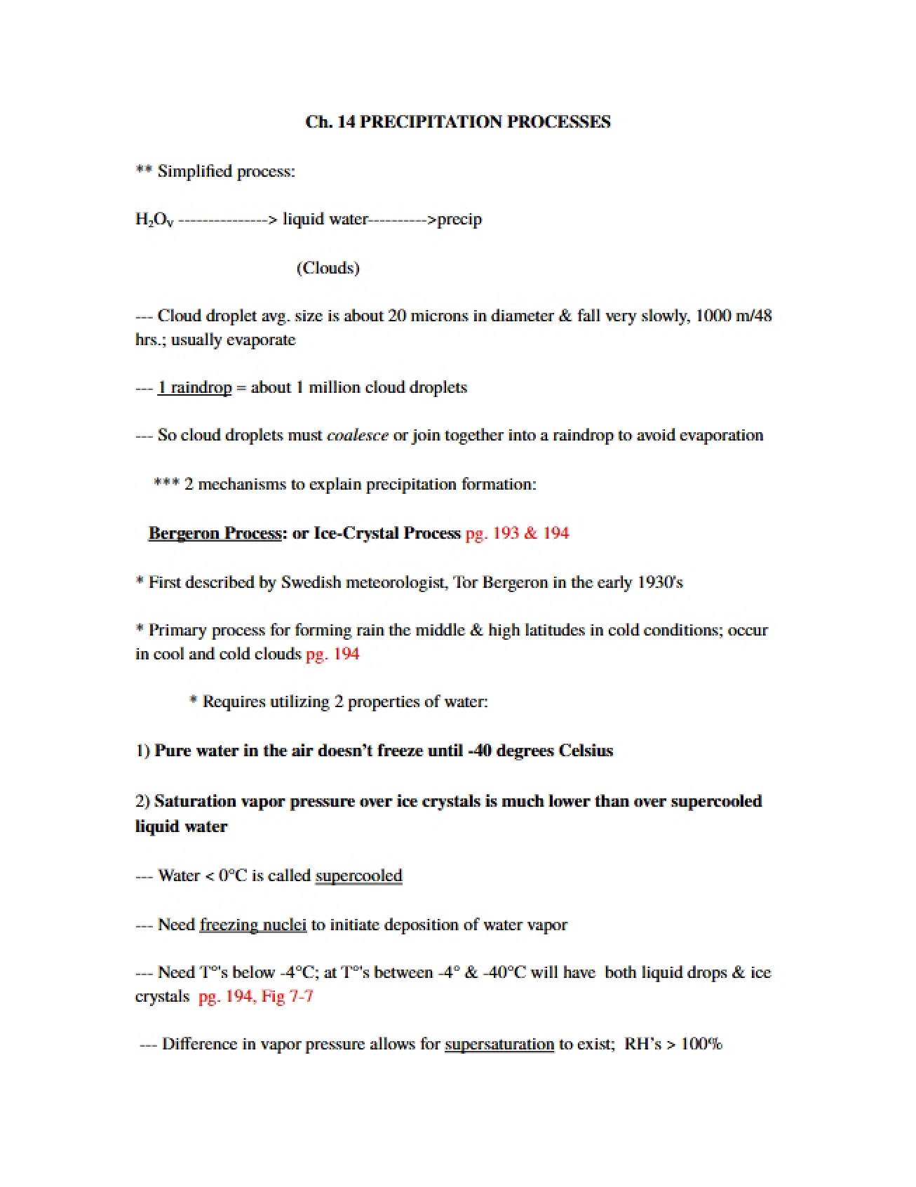 Chapter 14 An Introduction to Precipitation Processes