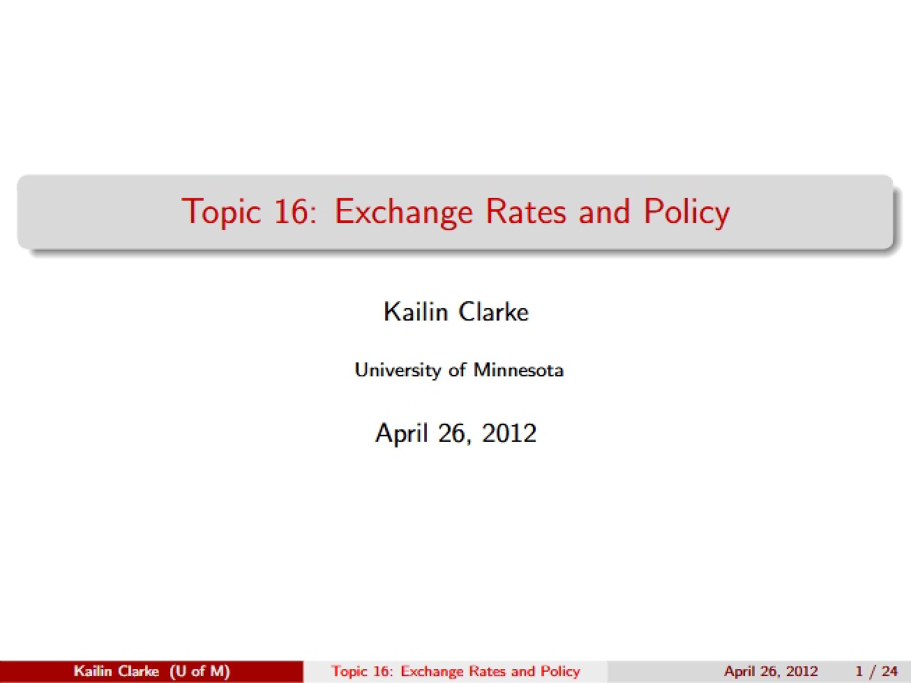 Topic 16 Materials - 24 Pages
