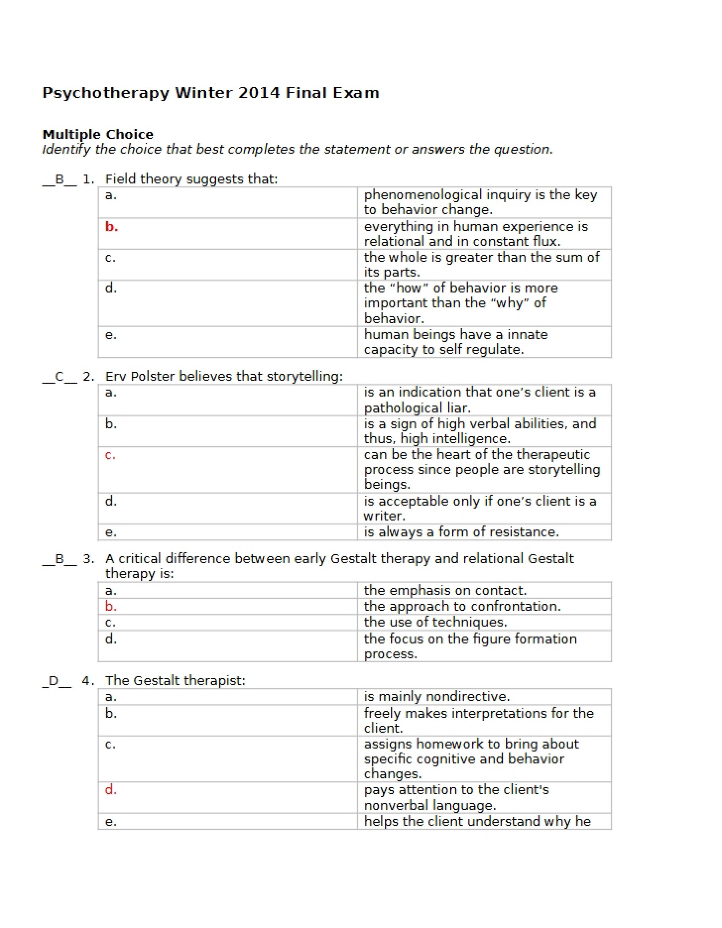 Final Term Examination