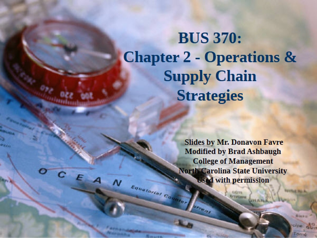 Strategies for Supply Chains and Operations