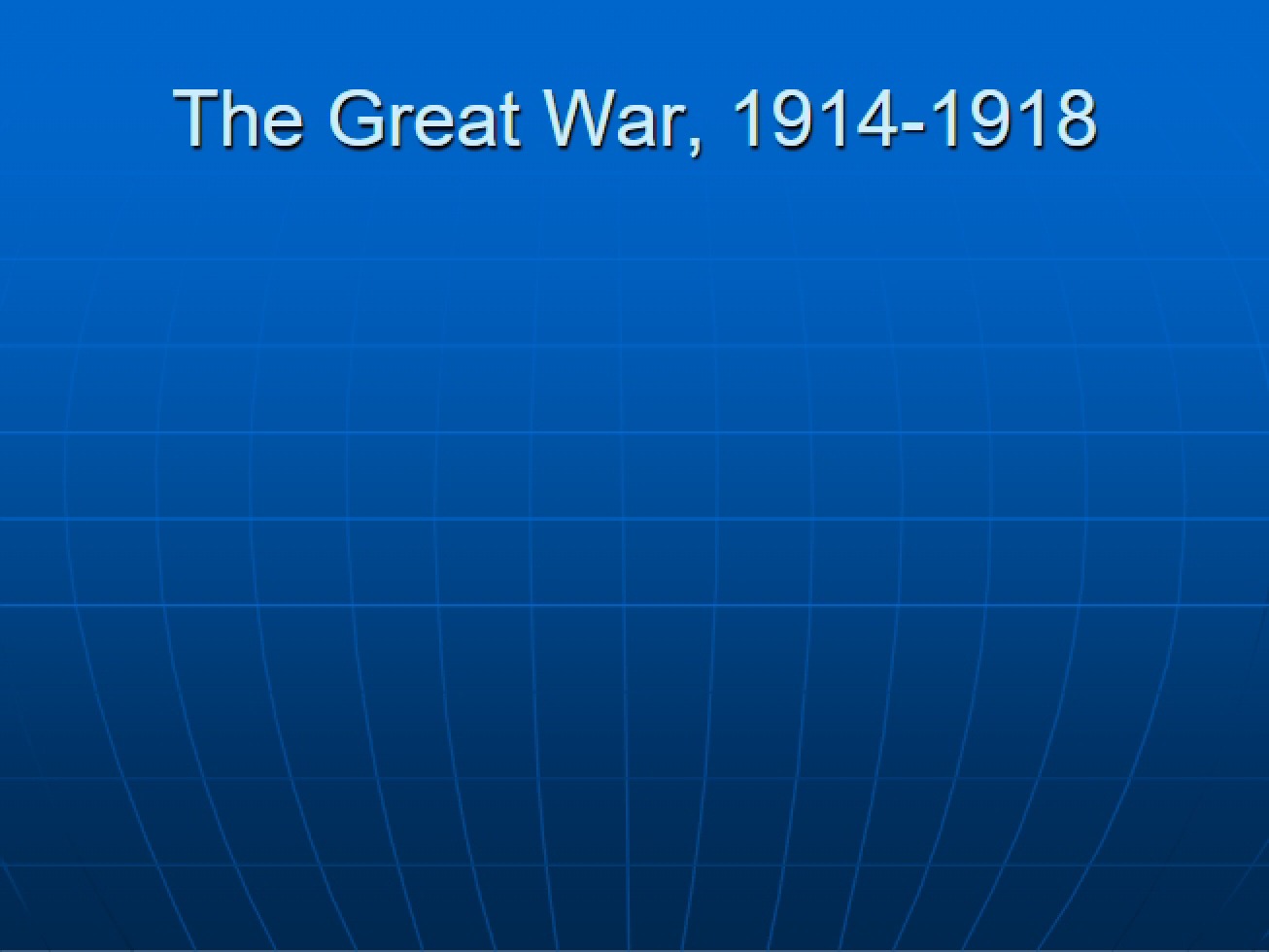 Great War