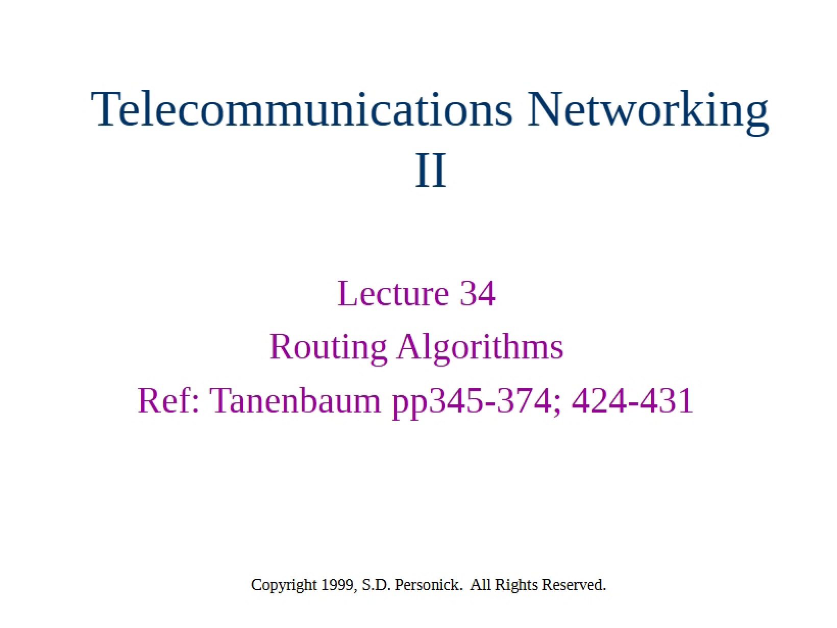 Lecture 34 Notes