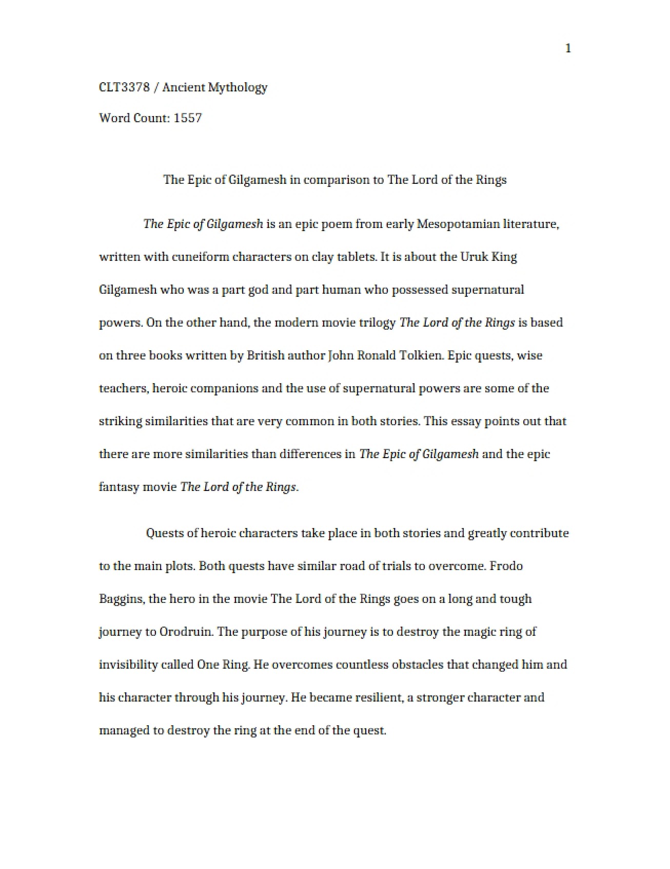 Introduction to the Epic of Gilgamesh