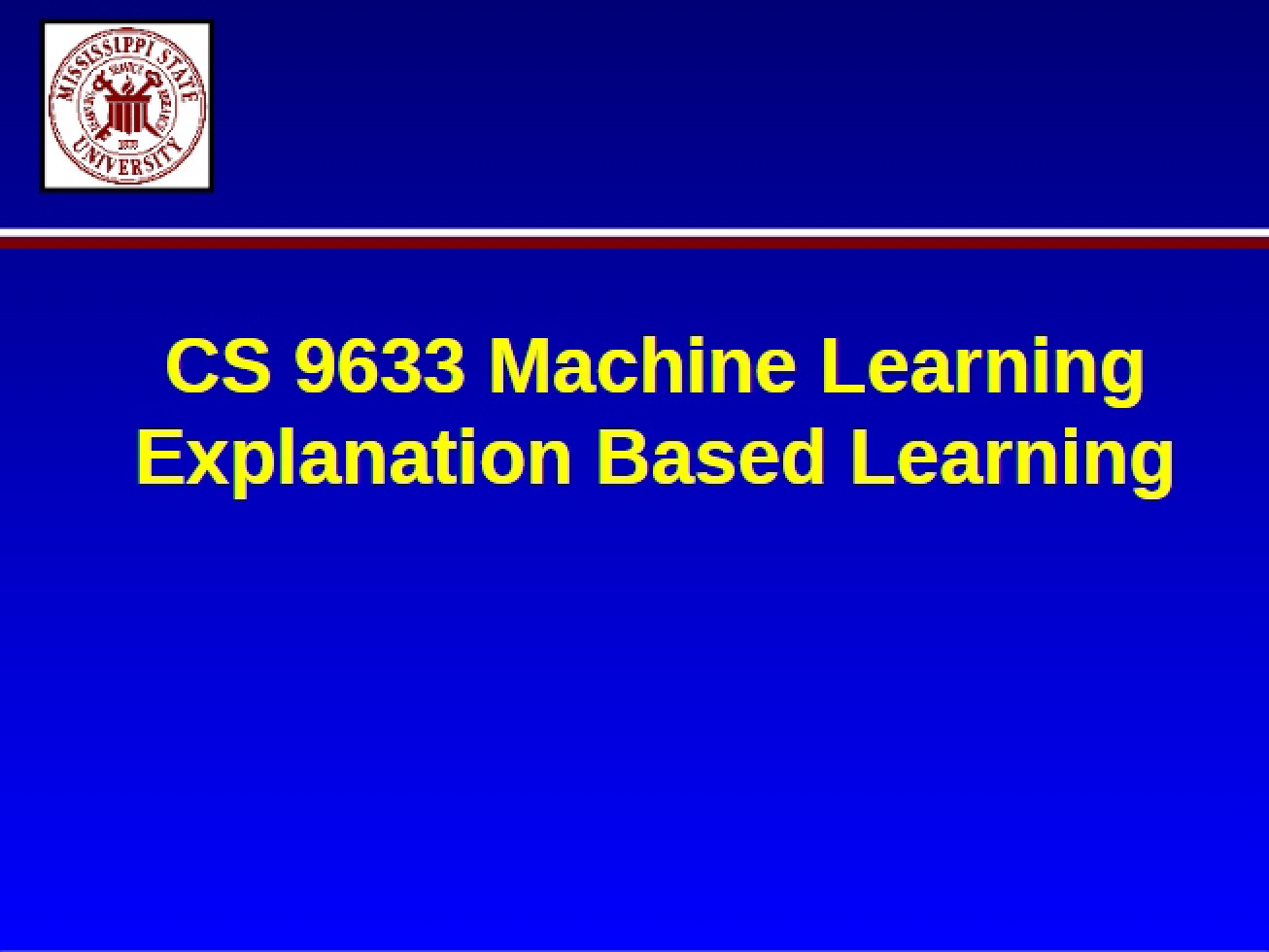 Learning Analytical