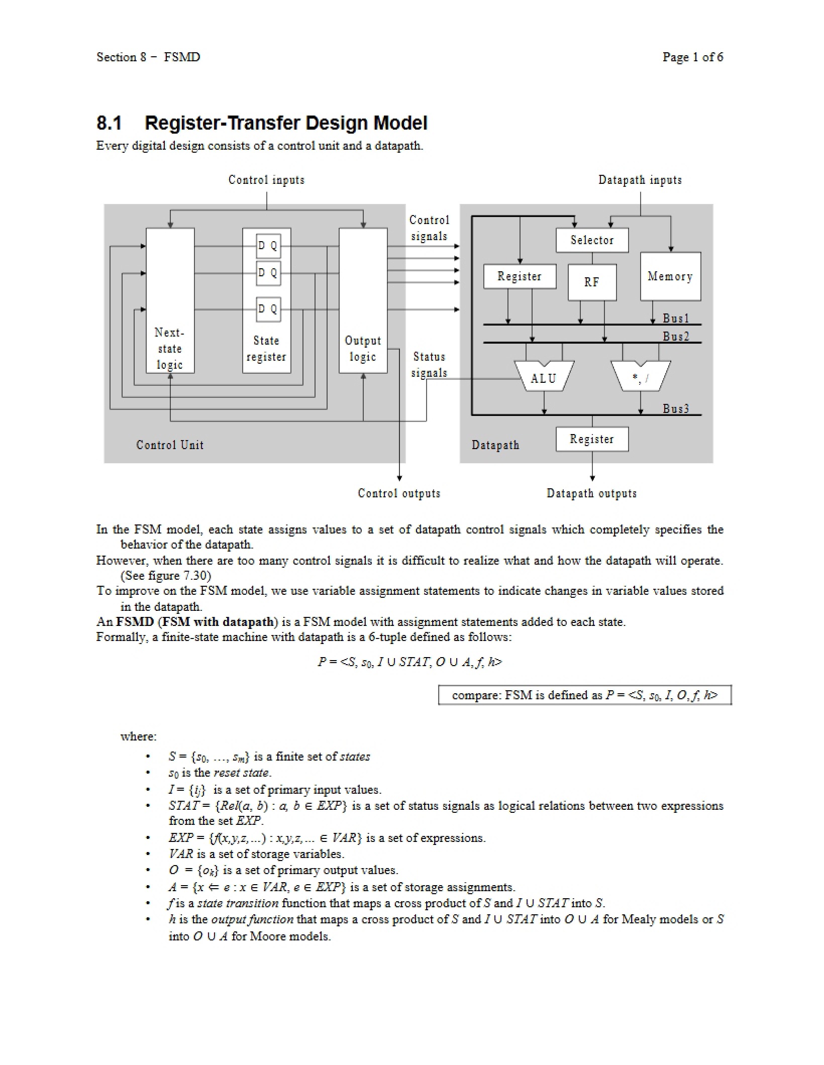 Model for Register-Transfer Design