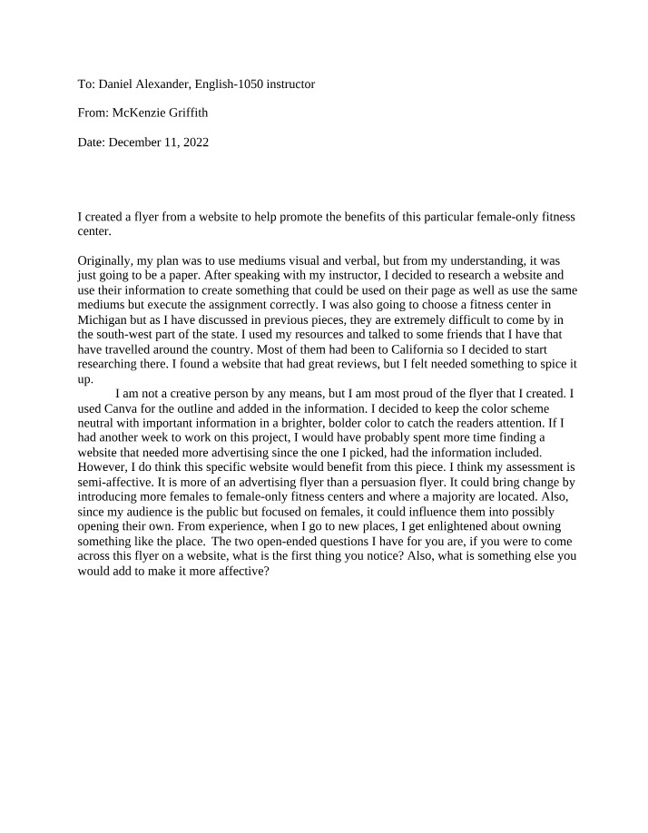 English 1050 Document A