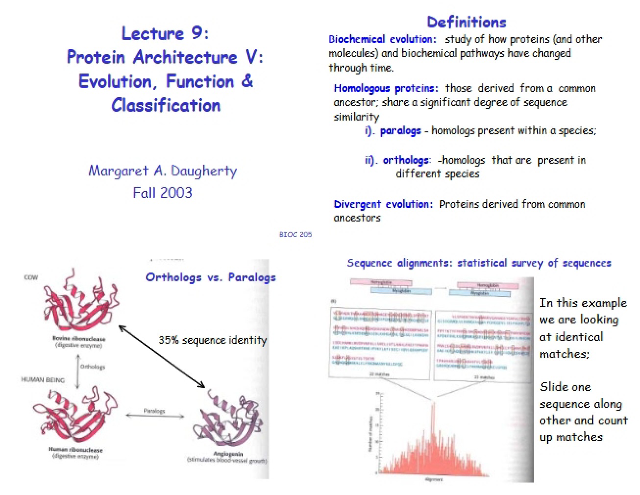 Protein Architecture V Evolution, Function, and Classification