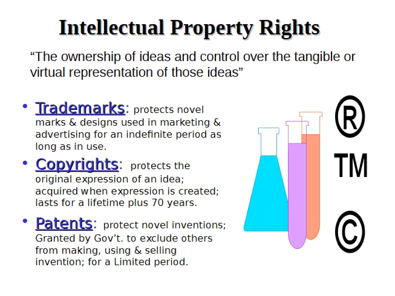 Rights Regarding Intellectual Property