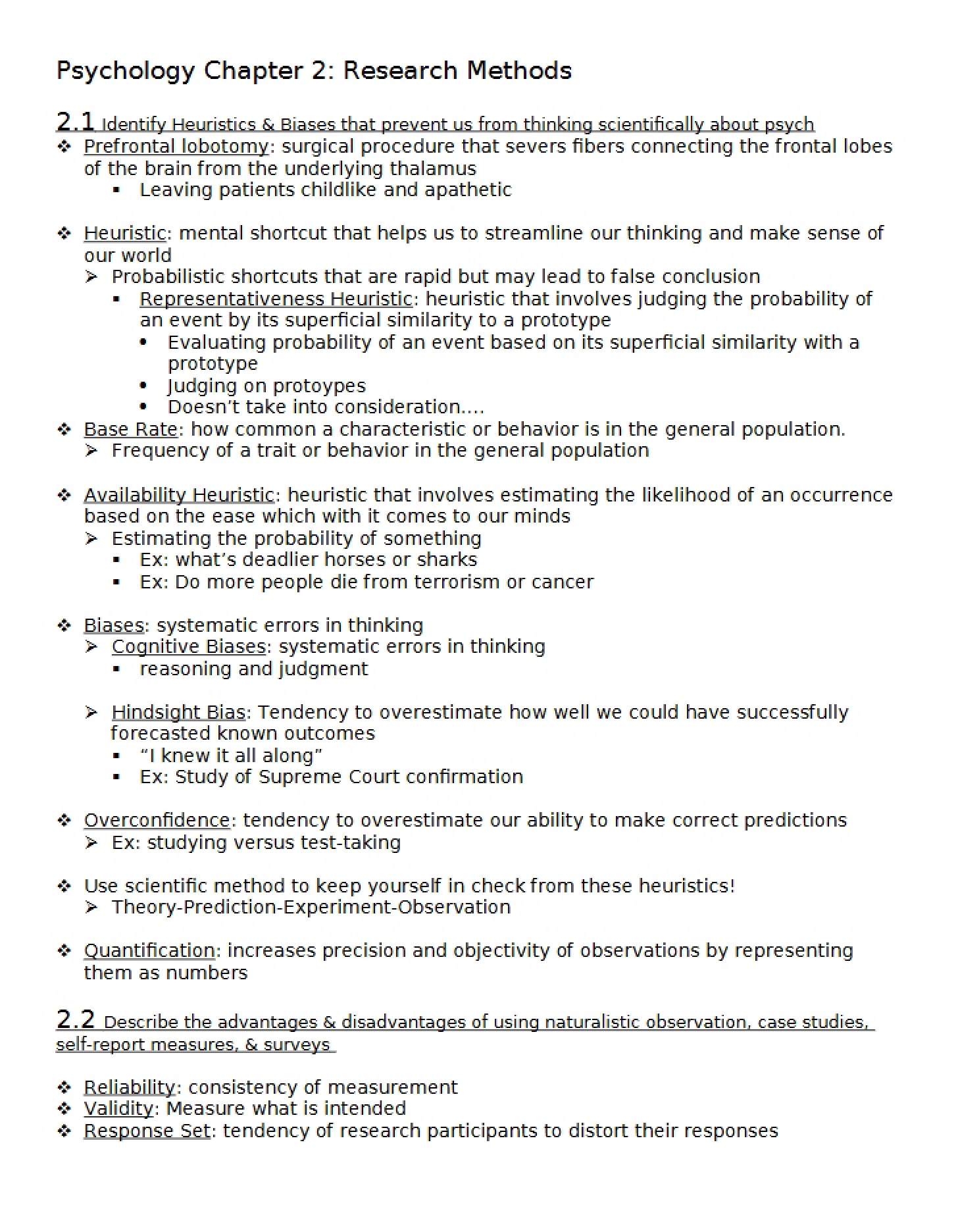 Research Methods Psychology Chapter 2