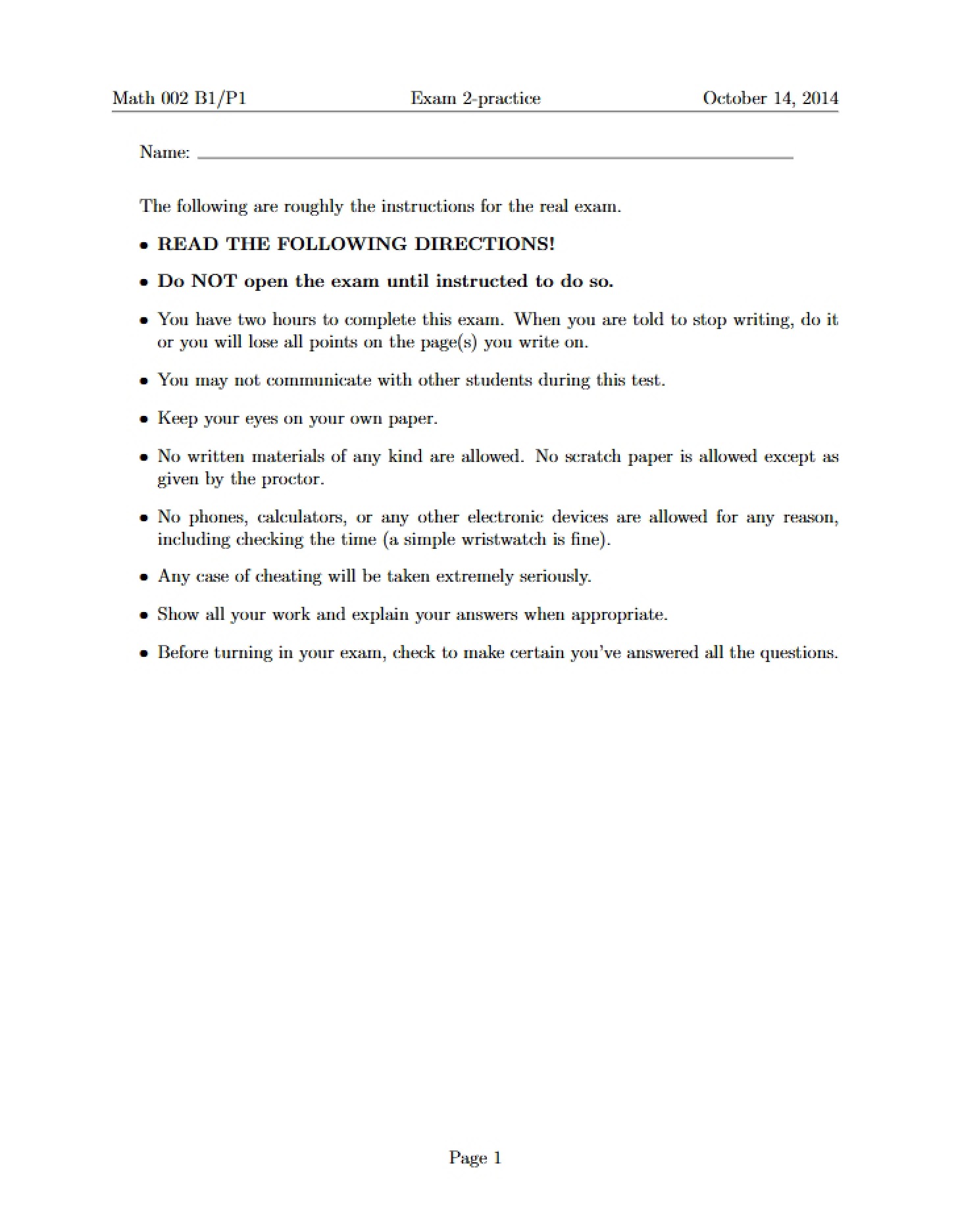 Practice Set Exam 2