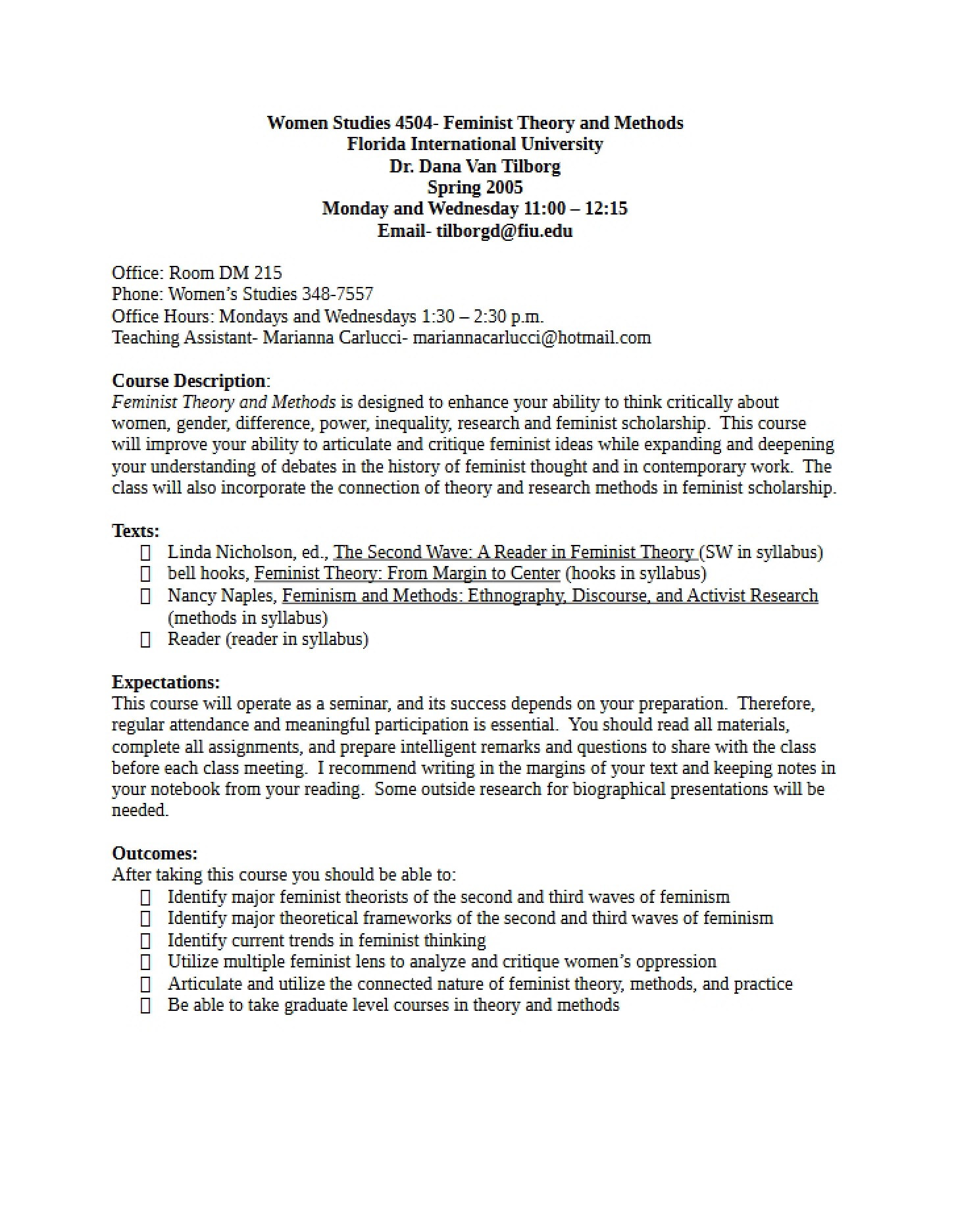 Syllabus Overview