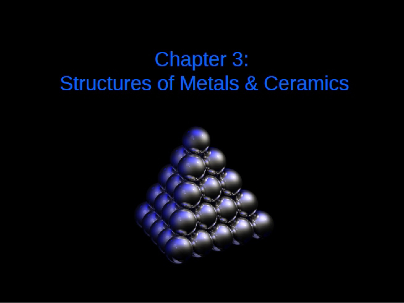 Metal and Ceramic Structures