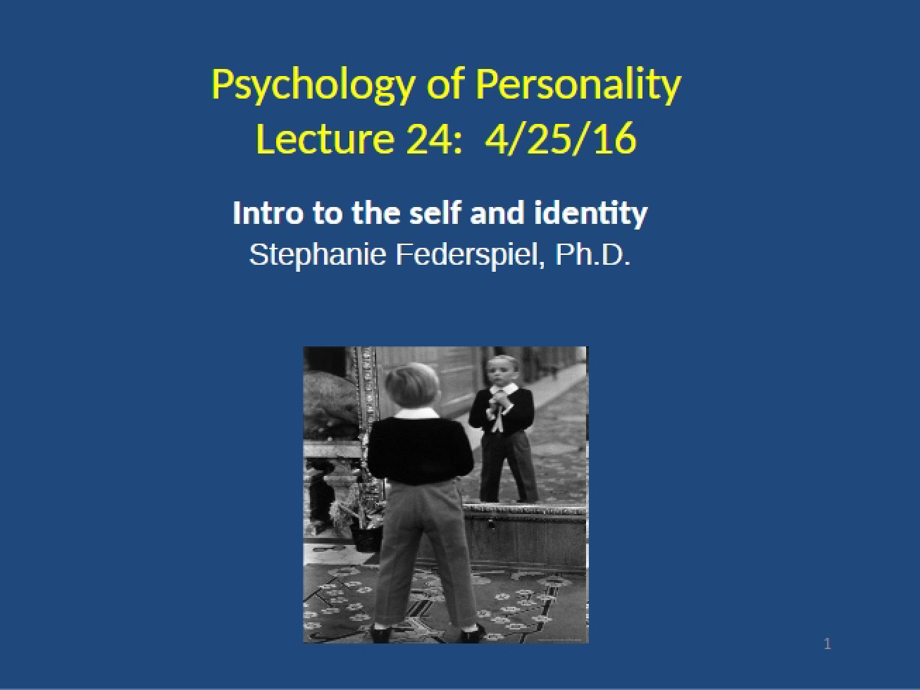 Personality Psych 2016 Lecture 24 (Posted)